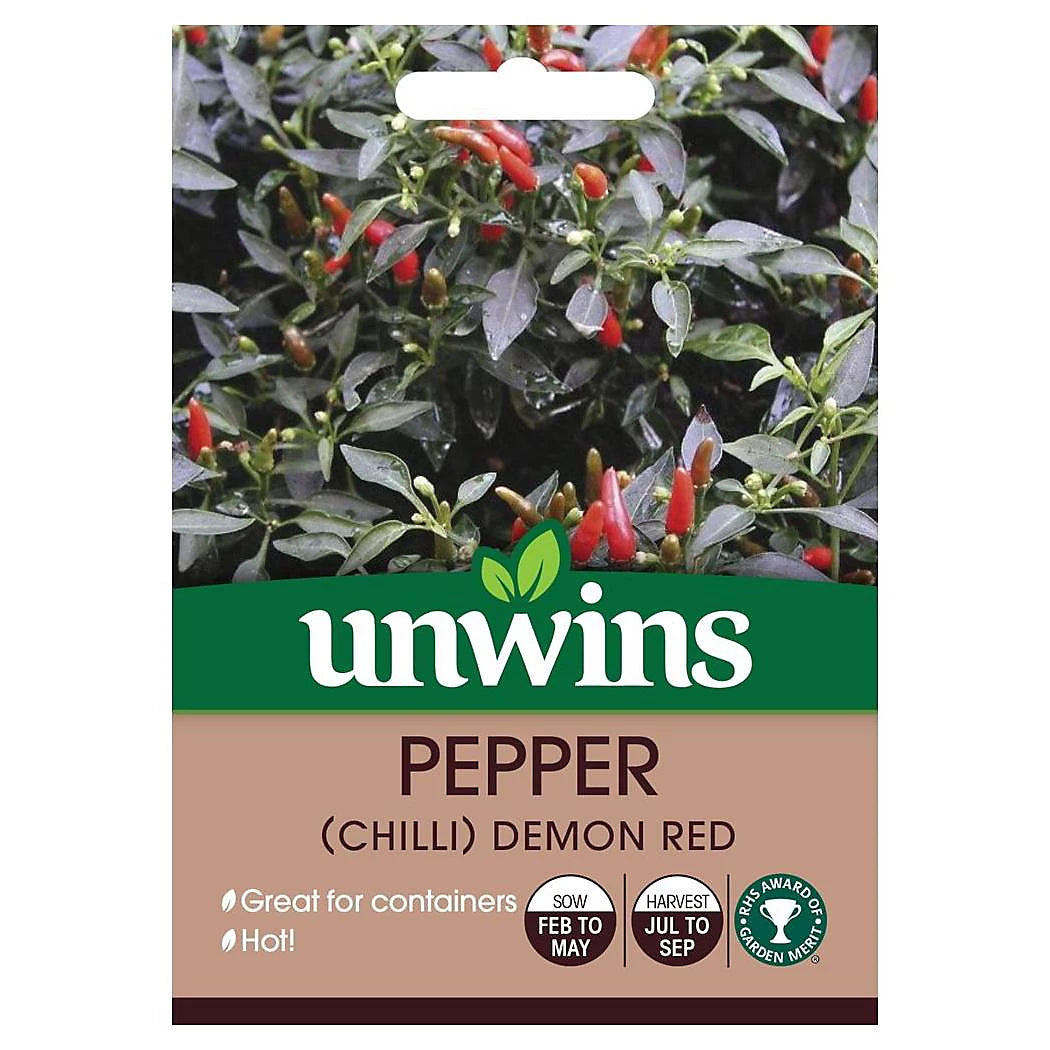 Unwins Vegetable Seeds Pepper Chilli Red Seeds