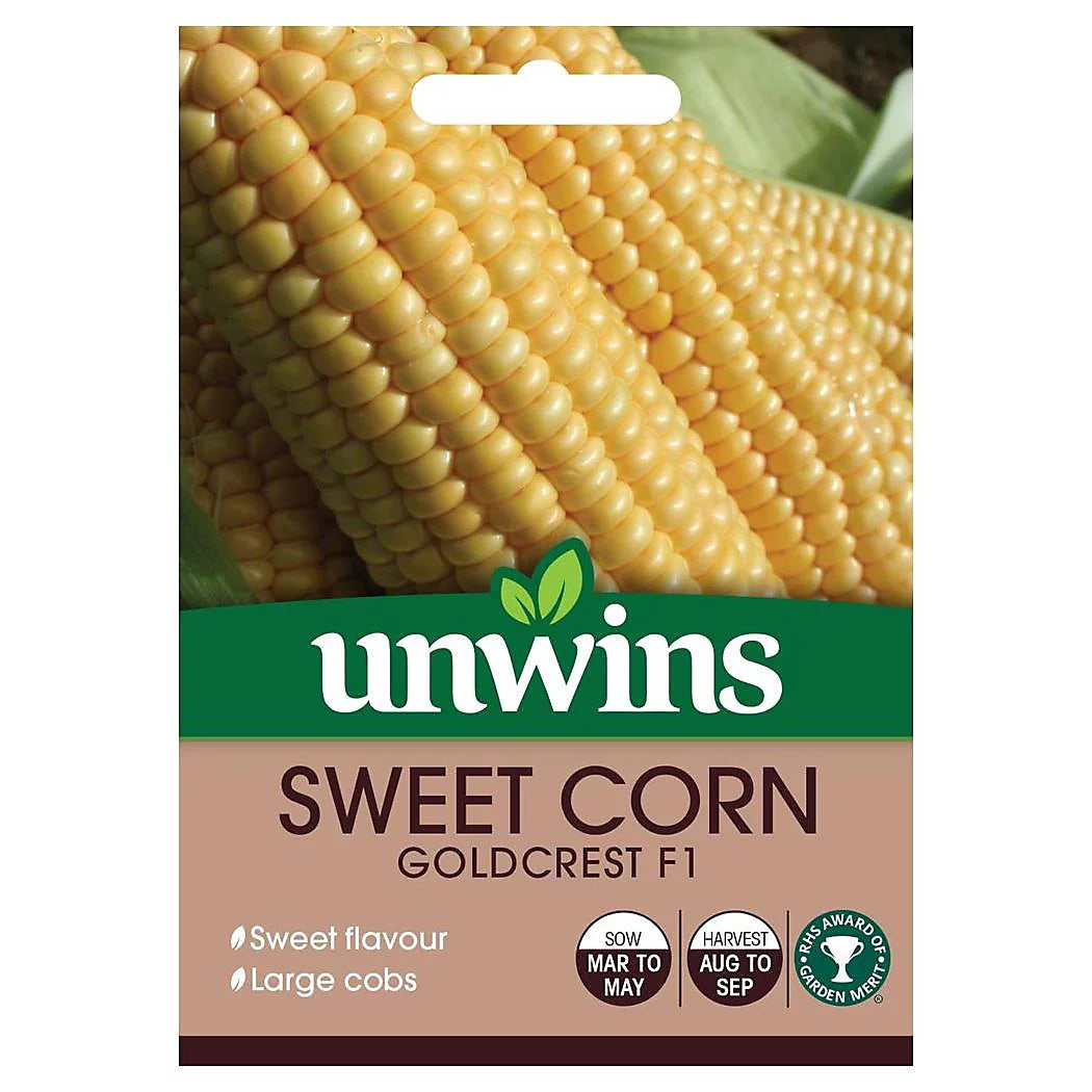 Unwins Sweet Corn Goldcrest F1 Seeds